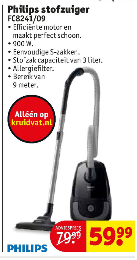 boeket zag virtueel Philips stofzuiger folder aanbieding bij Kruidvat - details