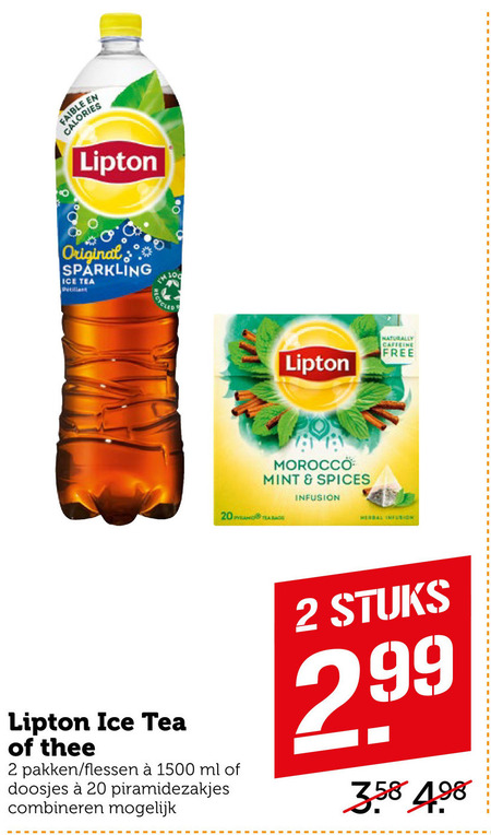 Lipton Thee Ice Tea Folder Aanbieding Bij Coop Details