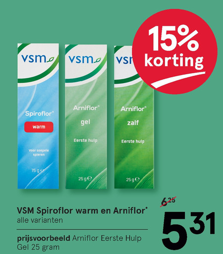 VSM   spierbalsem folder aanbieding bij  Etos - details