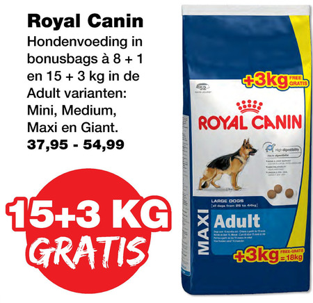 innovatie plank deur Royal Canin hondenvoer folder aanbieding bij Jumper - details