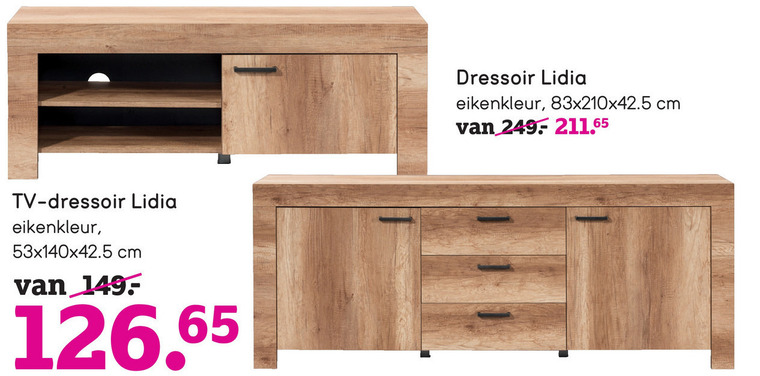 katoen account Alternatief voorstel dressoir, tv meubel folder aanbieding bij Leenbakker - details