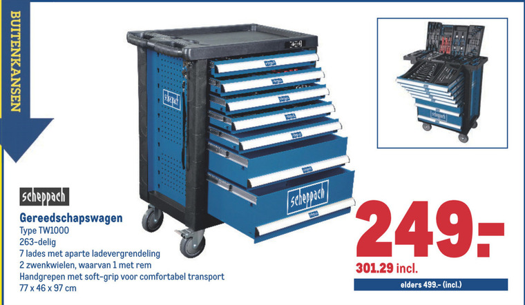 Dalset aan de andere kant, ontslaan aanbieding gereedschapswagen, BGS 4113 Gereedschapwagen met tools  Gereedschapland.nl - finnexia.fi