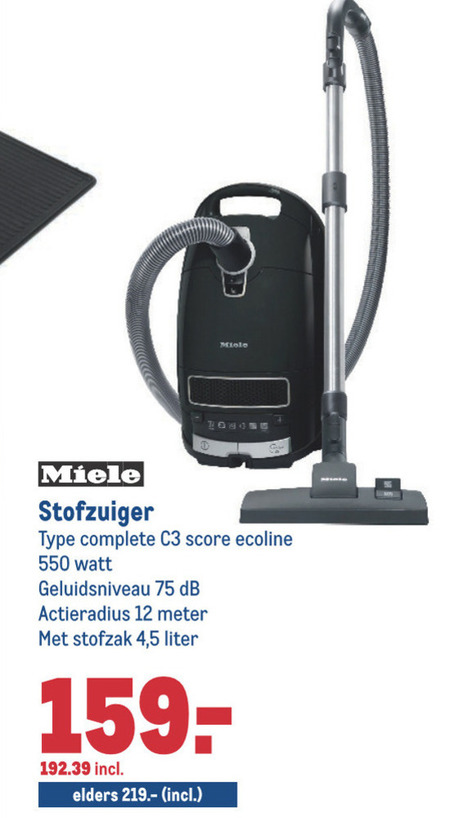 Miele stofzuiger aanbieding bij Makro -