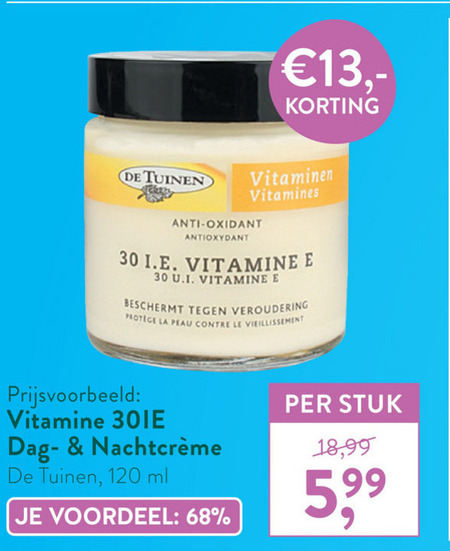 De Tuinen Huismerk   nachtcreme, dagcreme folder aanbieding bij  Holland & Barrett - details