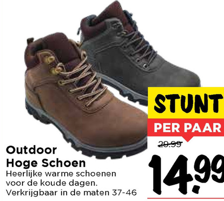 Zorg Fonkeling gijzelaar wandelschoenen folder aanbieding bij Vomar - details