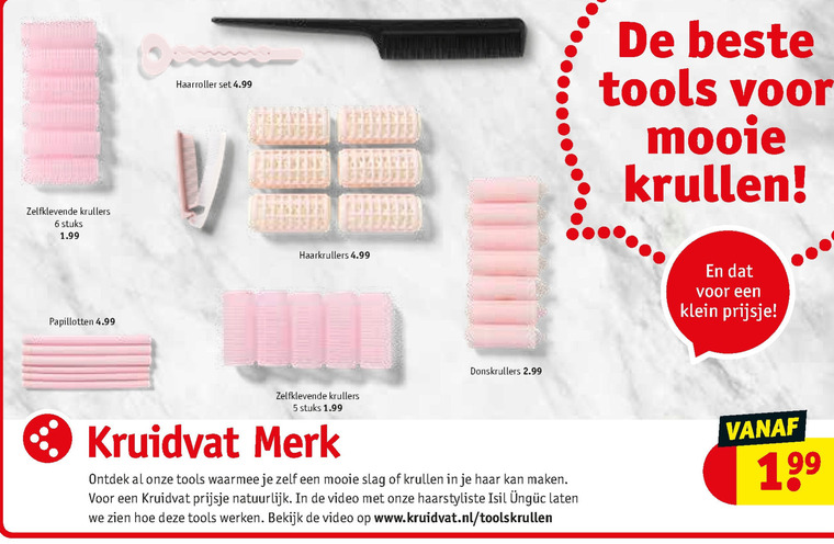 Huismerk krulset, folder aanbieding bij Kruidvat -