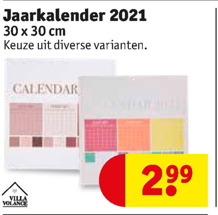 kalender folder aanbieding bij Kruidvat details