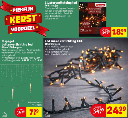 Zonder Op risico Nadenkend kerstverlichting, ijspegelverlichting folder aanbieding bij Kruidvat -  details