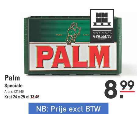 Palm Speciale   krat bier folder aanbieding bij  Sligro - details