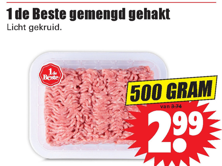 Onzorgvuldigheid Oceaan esthetisch gemengd gehakt folder aanbieding bij Dirk - details