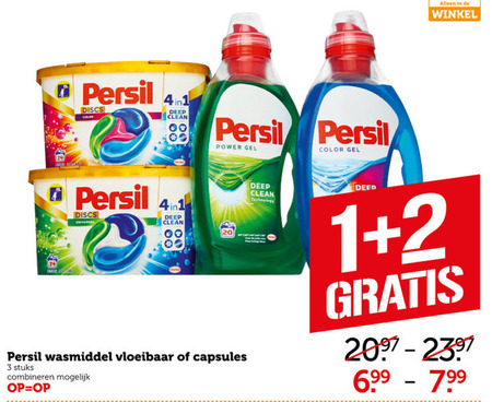 Persil wasmiddel aanbieding Coop - details