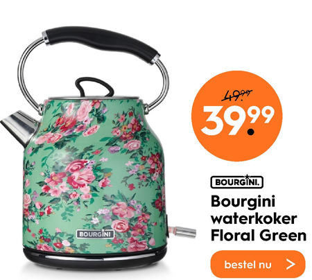 duizend kroeg Instrueren Bourgini waterkoker folder aanbieding bij Blokker - details