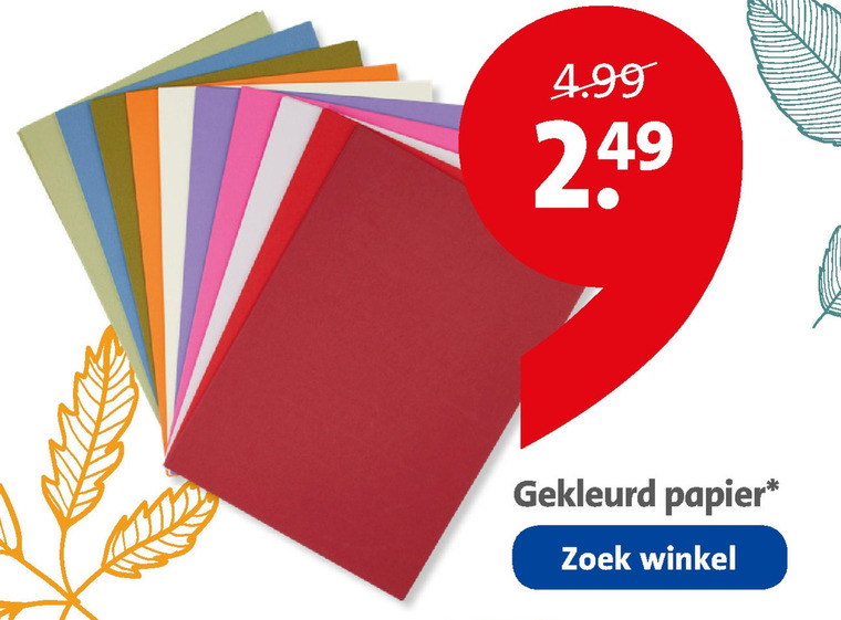 In zicht muis of rat ik ben slaperig gekleurd papier folder aanbieding bij Bruna - details