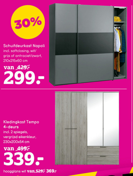 dichtheid Kinderdag magie zweefdeurkast, garderobekast folder aanbieding bij Leenbakker - details