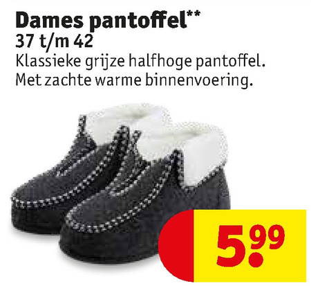 damespantoffels folder aanbieding bij Kruidvat details