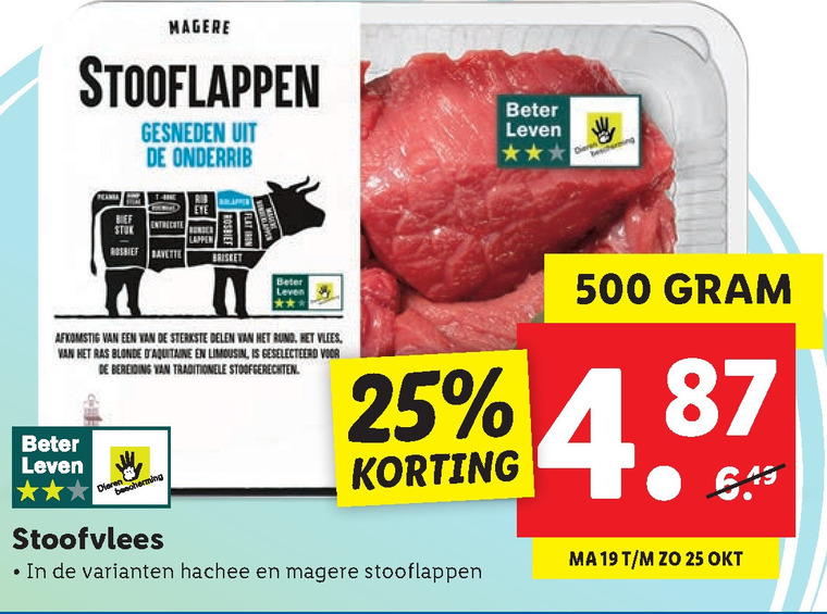 Schep schudden kam stoofvlees folder aanbieding bij Lidl - details