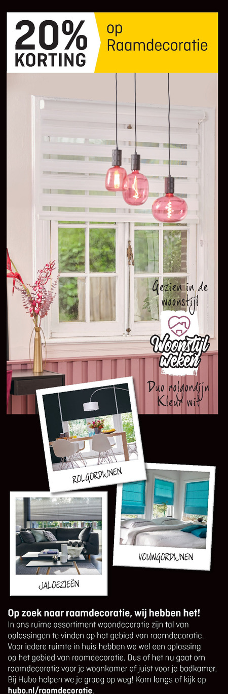 raamdecoratie folder aanbieding bij - details