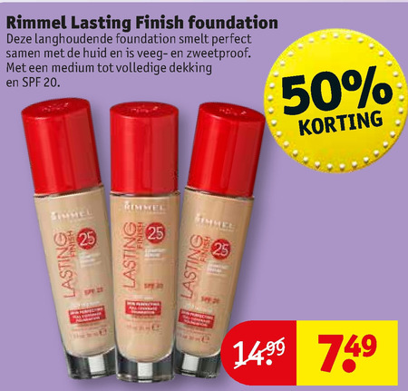 Rimmel foundation folder bij Kruidvat - details