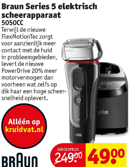 Paleis Briesje Alaska Braun elektrisch scheerapparaat folder aanbieding bij Kruidvat - details