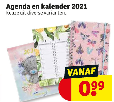 agenda, kalender folder bij Kruidvat