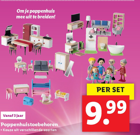 poppenhuismeubel folder aanbieding bij Lidl