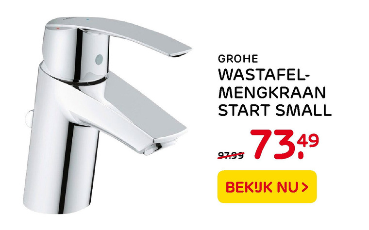 Grohe wastafelkraan folder aanbieding bij -