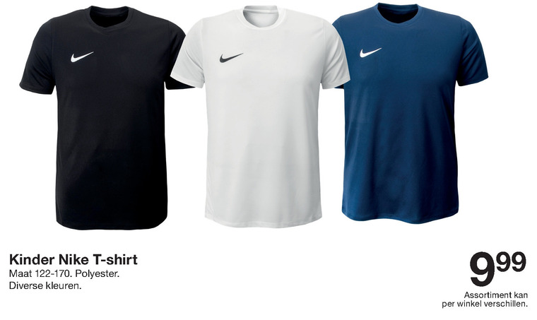 ongeduldig aftrekken Signaal Nike jongens t-shirt, meisjes t-shirt folder aanbieding bij Zeeman - details