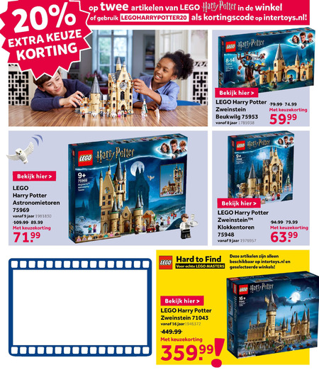 terrorist Veeg Katholiek lego harry potter folder aanbieding bij Intertoys - details