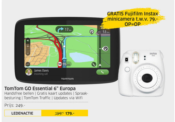 Klacht erotisch Bovenstaande TomTom auto navigatie folder aanbieding bij ANWB - details