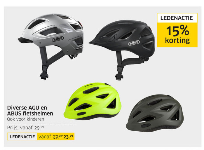 Weggelaten gokken zuurstof fietshelm folder aanbieding bij ANWB - details