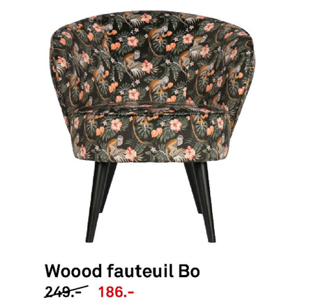 Woood fauteuil folder bij details