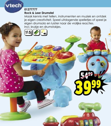 VTech kinderdrumstel folder bij ToyChamp - details