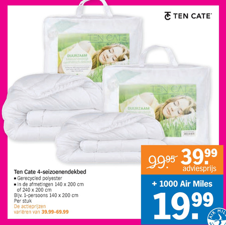 Ten Cate dekbed aanbieding Albert Heijn - details