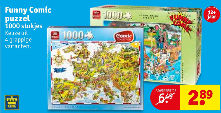 King legpuzzel folder aanbieding bij - details