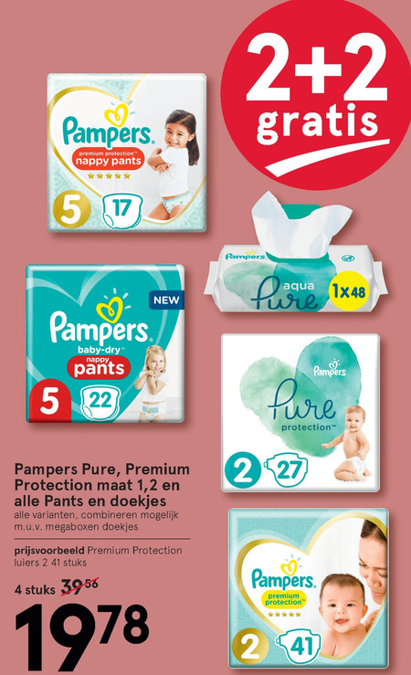 Verlichten vooroordeel Jasje Pampers luiers, billendoekjes folder aanbieding bij Etos - details