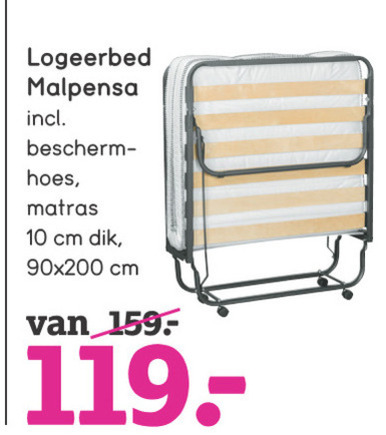 Vooruitgaan Jachtluipaard Zich voorstellen logeerbed folder aanbieding bij Leenbakker - details