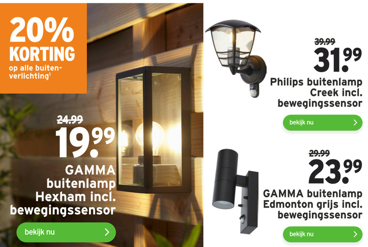 Rijk Civiel graven Alle merken tuinverlichting, buitenlamp folder aanbieding bij Gamma -  details