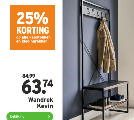 ontbijt Raak verstrikt pauze kapstok, kledingrek folder aanbieding bij Gamma - details