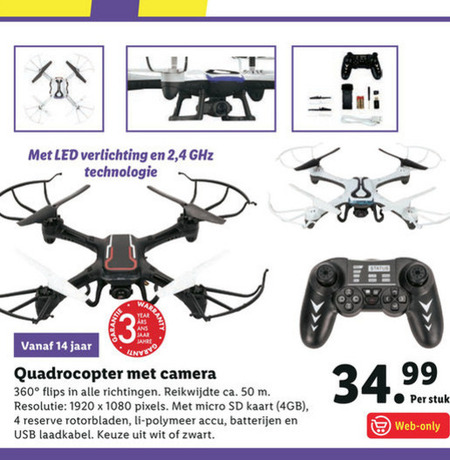 Aap burgemeester Resistent drone folder aanbieding bij Lidl - details