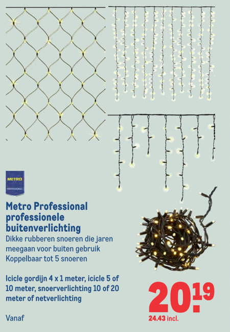 Typisch definitief Schandalig ijspegelverlichting, netverlichting folder aanbieding bij Makro - details