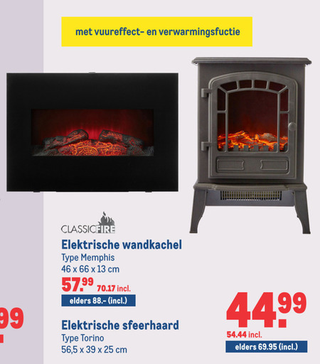 elektrische kachel, sfeerhaard folder bij Makro - details