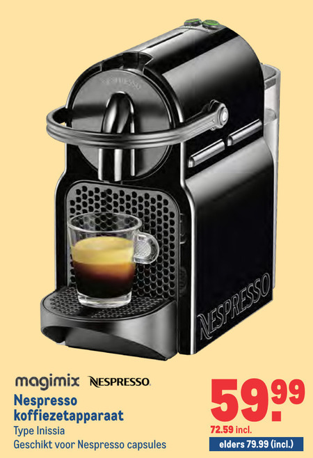 Magimix nespresso apparaat folder aanbieding bij - details