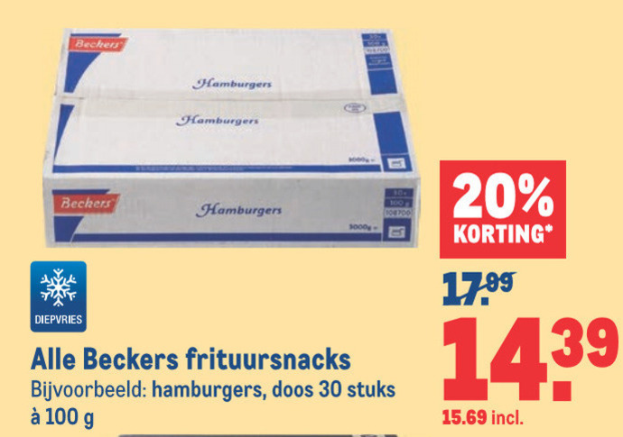 Beckers   snack folder aanbieding bij  Makro - details