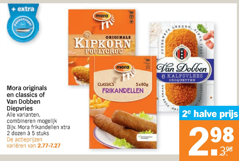 Mora   kroket, frikandellen folder aanbieding bij  Albert Heijn - details