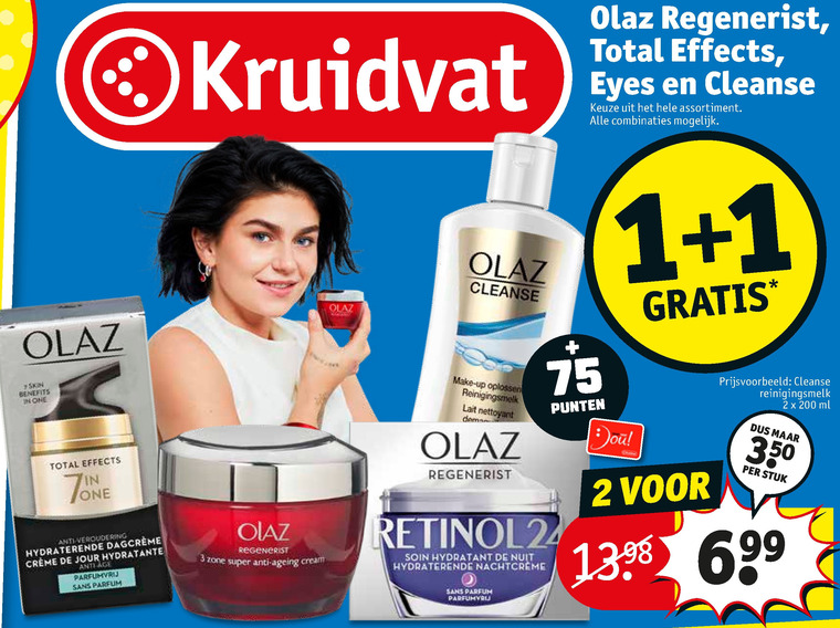 acre Regan kloon Olaz dagcreme folder aanbieding bij Kruidvat - details