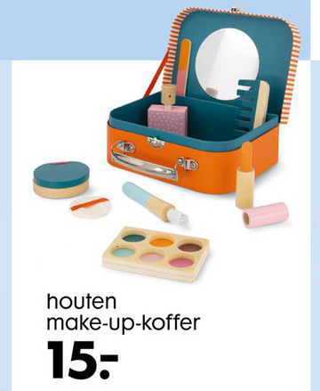 Buiten adem ouder zingen houten speelgoed folder aanbieding bij Hema - details