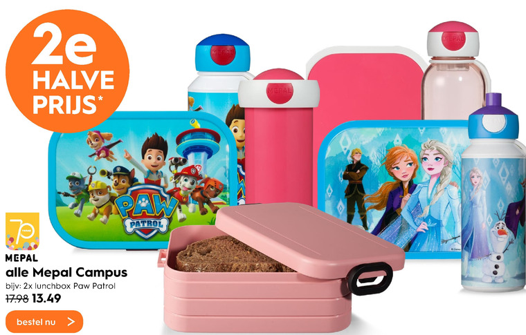 Cirkel viool Beide Paw Patrol schoolbeker, drinkfles folder aanbieding bij Blokker - details