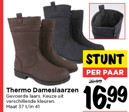 Overtollig foto Meevoelen dameslaarzen, dames snowboots folder aanbieding bij Vomar - details