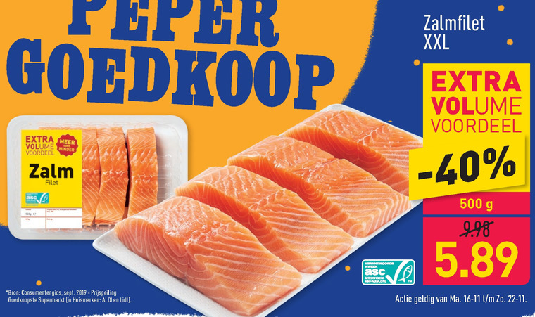 zalmfilet aanbieding bij Aldi details