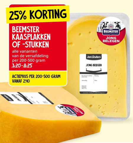 Beemster Kaas, Kaasplakken Folder Aanbieding Bij Jan Linders - Details